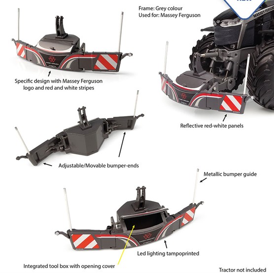 Tractorbumper Safetyweight 800kg Massey Ferguson version - 1:32
